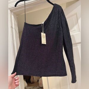 Ramy Brook Shimmering Black Top